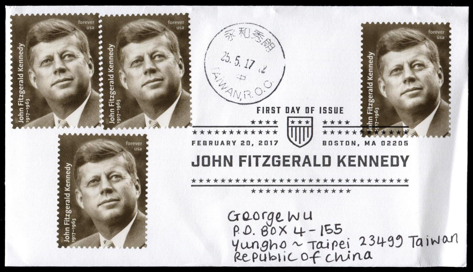 Gulfmann Stamps Collection UNITED STATES John F. Kennedy FDC
