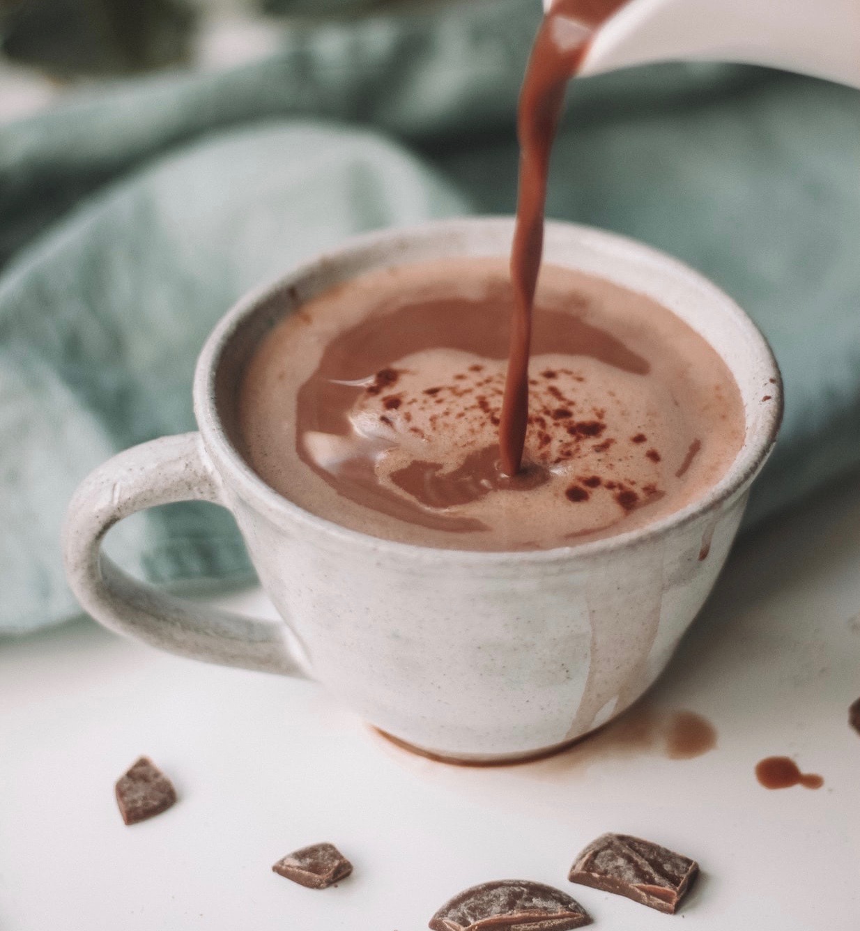 Vegan hot cocoa chocolate drink recipe 