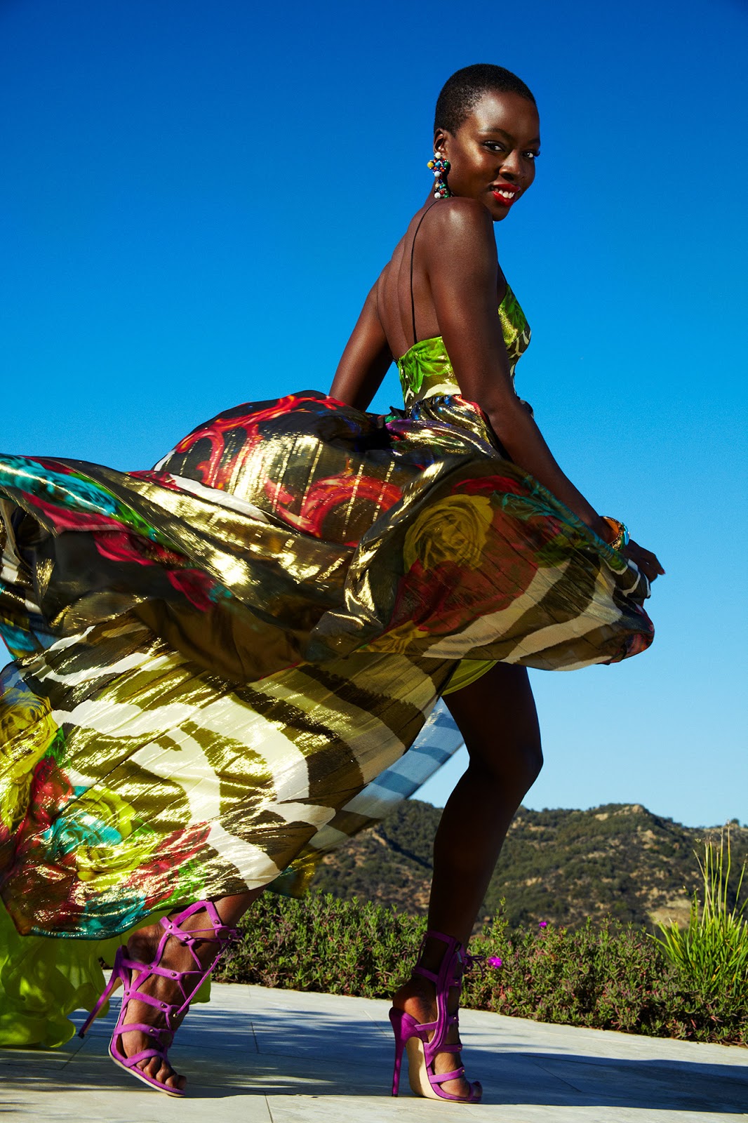 Black Panther actress Danai Gurira, Okoye- Fashion Editorial Photoshoot ...
