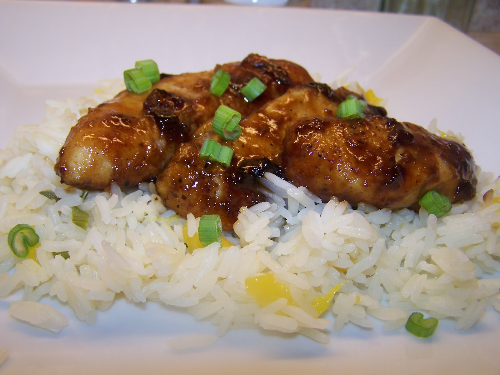Little Mommy, Big Appetite Honey Soy Chicken with Mango Rice