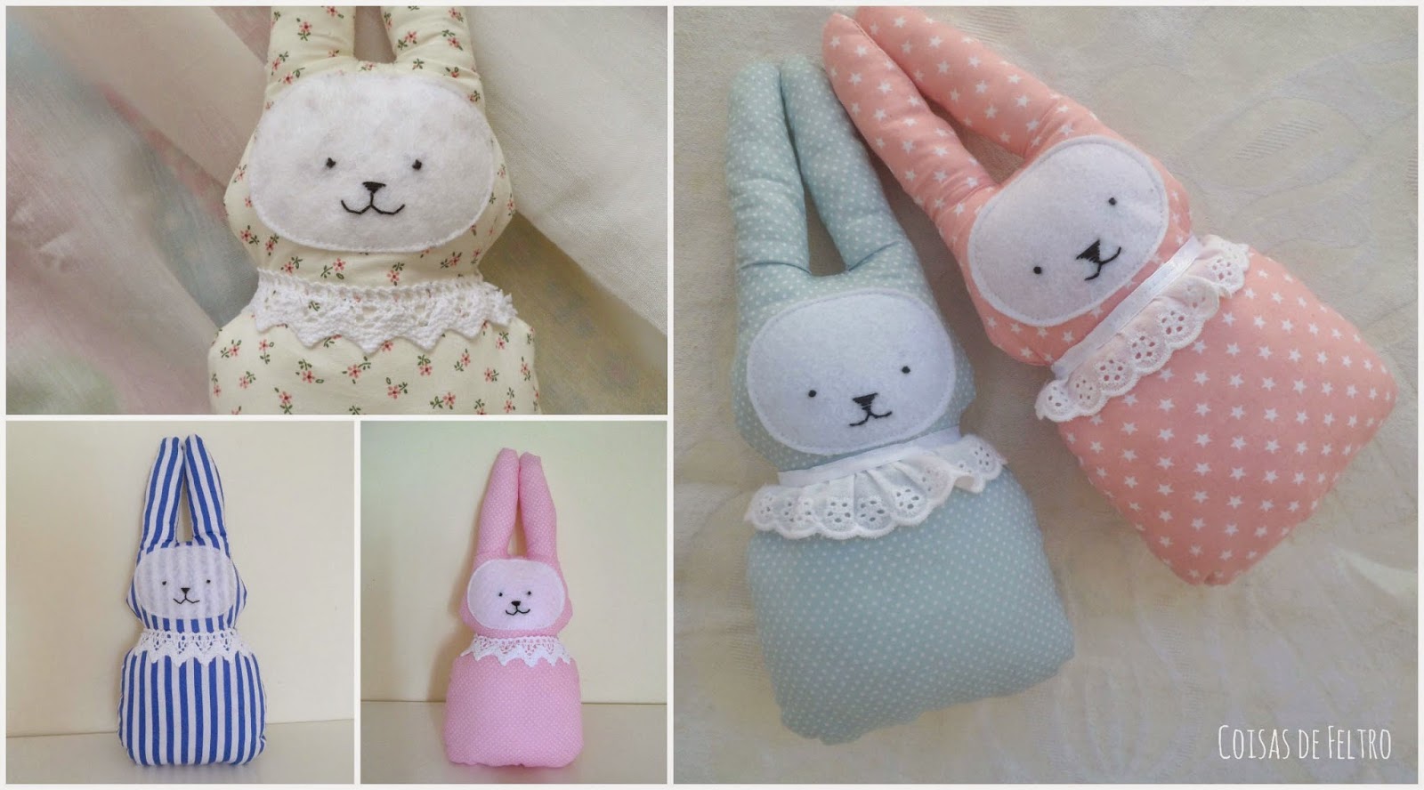 Coelhos de pano brinquedos