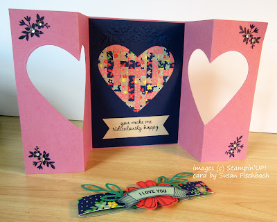 Gate Fold card with a heart opening