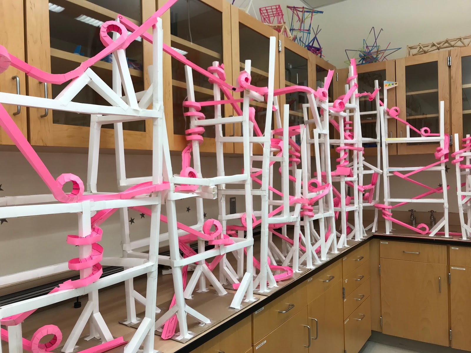 DiSanto physics class paper roller coasters for energy conservation project
