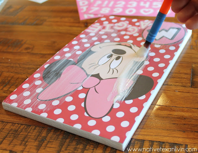 Easy DIY Disney Autograph books; Mod Podge front & back covers