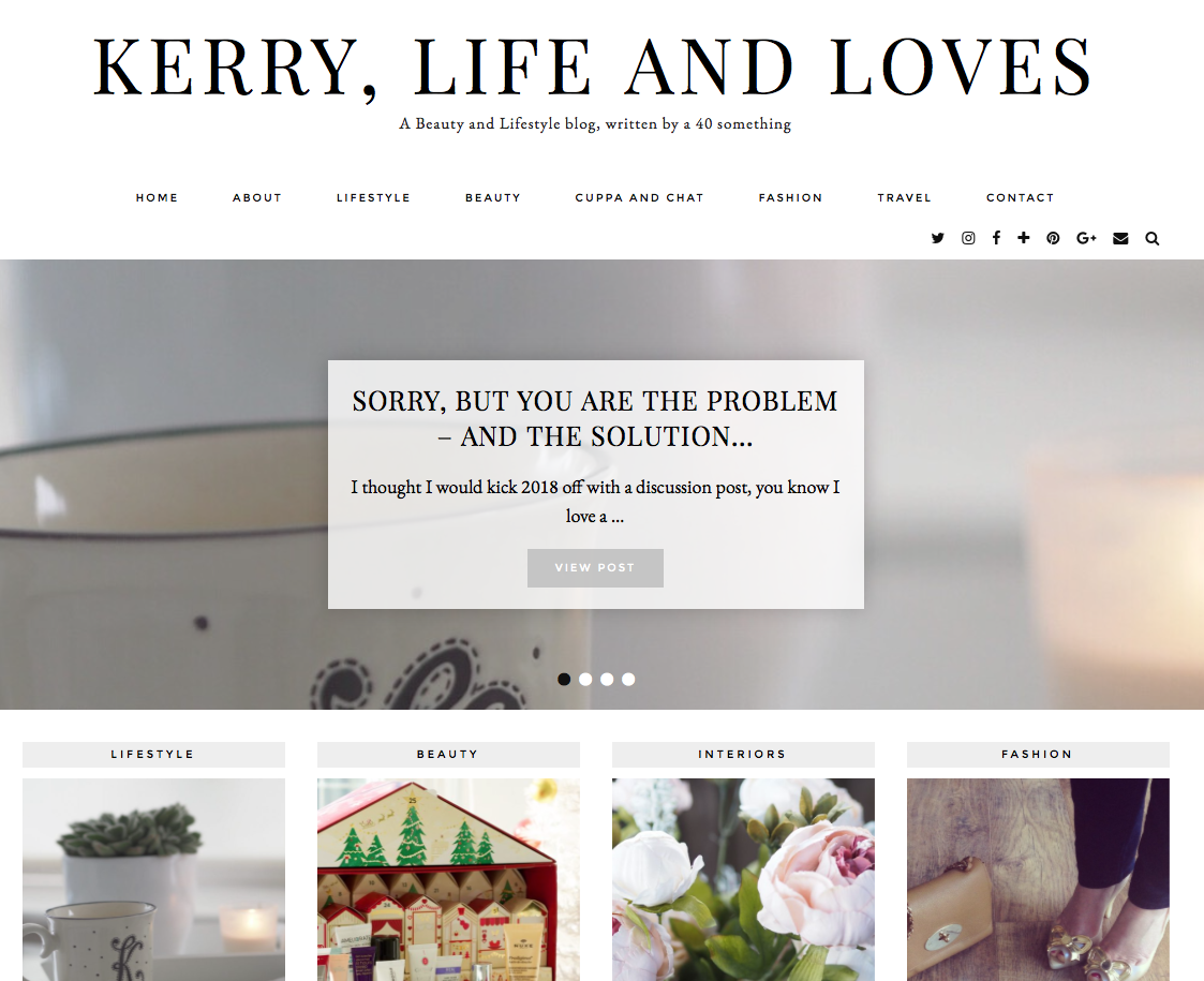 Introduction to Kerry Life and Loves \ lifestyle \ beauty \ 40 plus blogger \ over 40