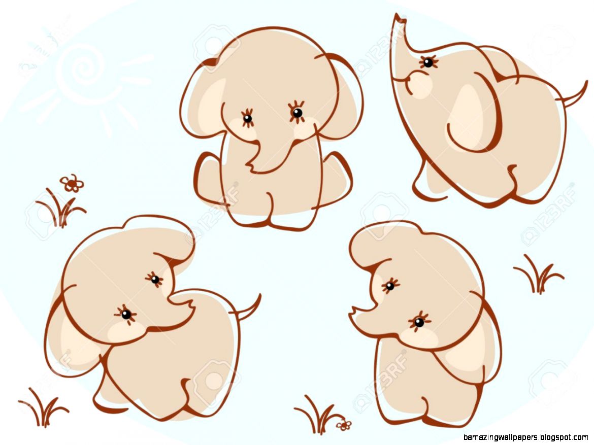 Collection Elephants Similar To Portfolio Royalty Free Cliparts