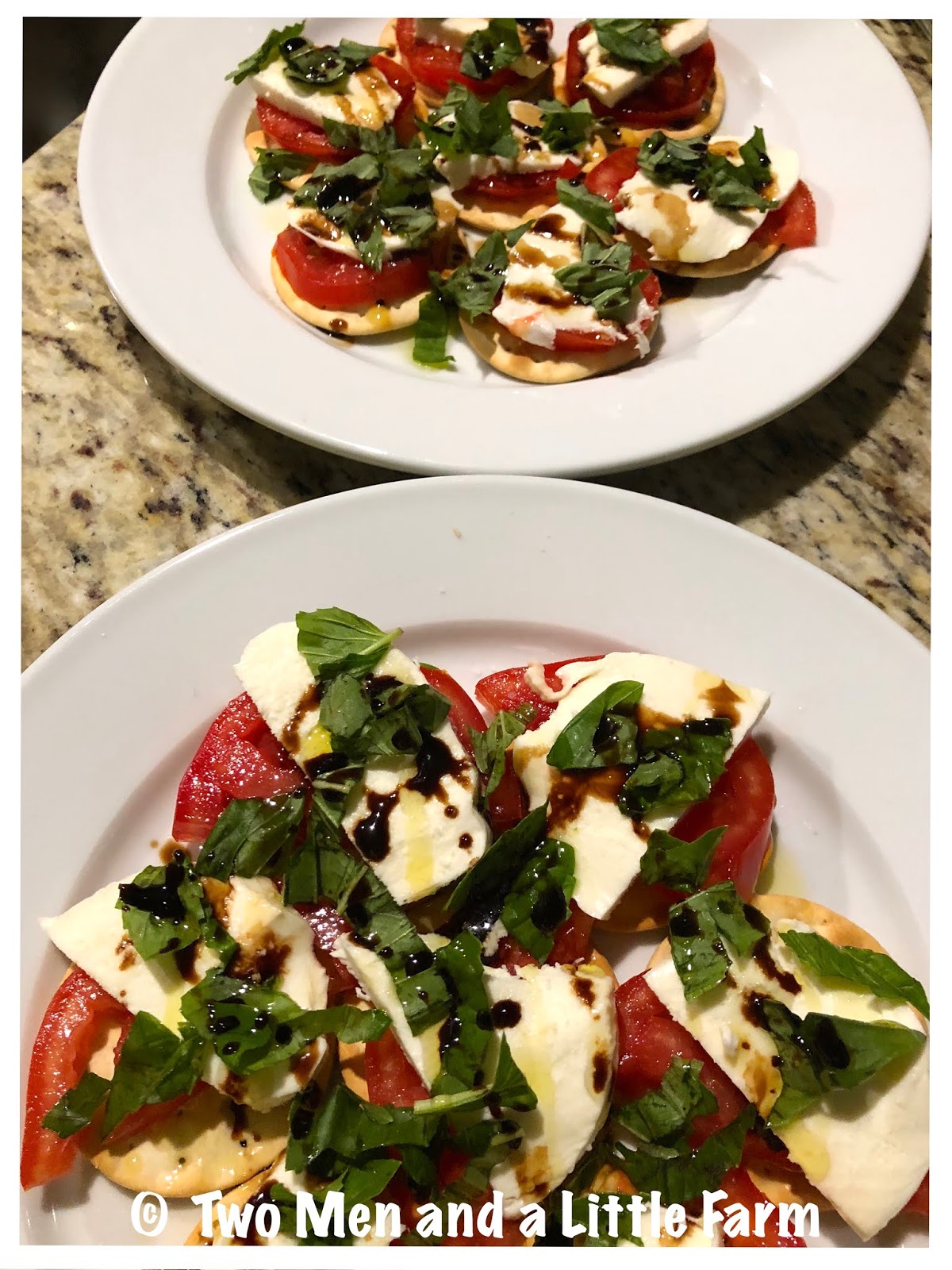 HOw To CAPRESE CRACKERS, TOMATOES BASIL AND MOZZARELLA