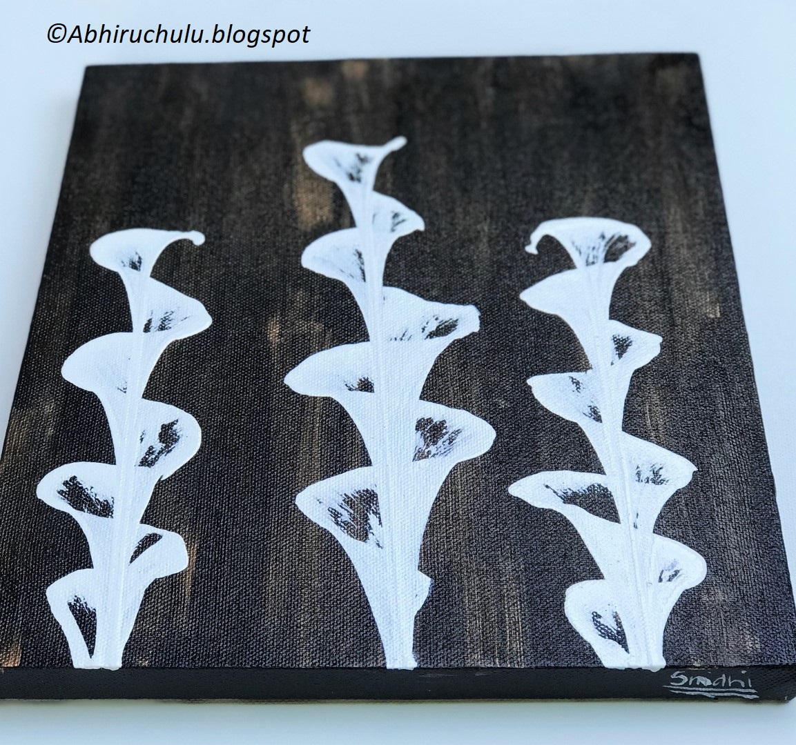 Abhiruchulu String Pull Canvas Painting By Srinidhi