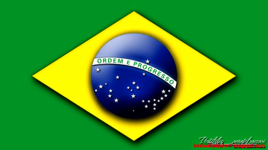 Brazil Flag 3D Wallpaper Widescreen 5010 Wallpaper  WallscreenHD