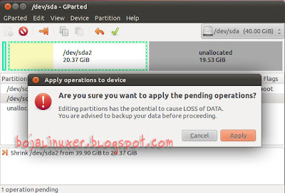 GParted On Ubuntu 11.04