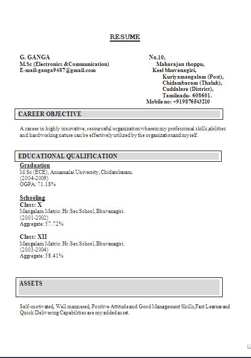 Shift Incharge Resume Sample in Word Format