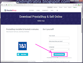 Install PrestaShop PHP eCommerce shop 1.6.1.6 on Windows tutorial 3