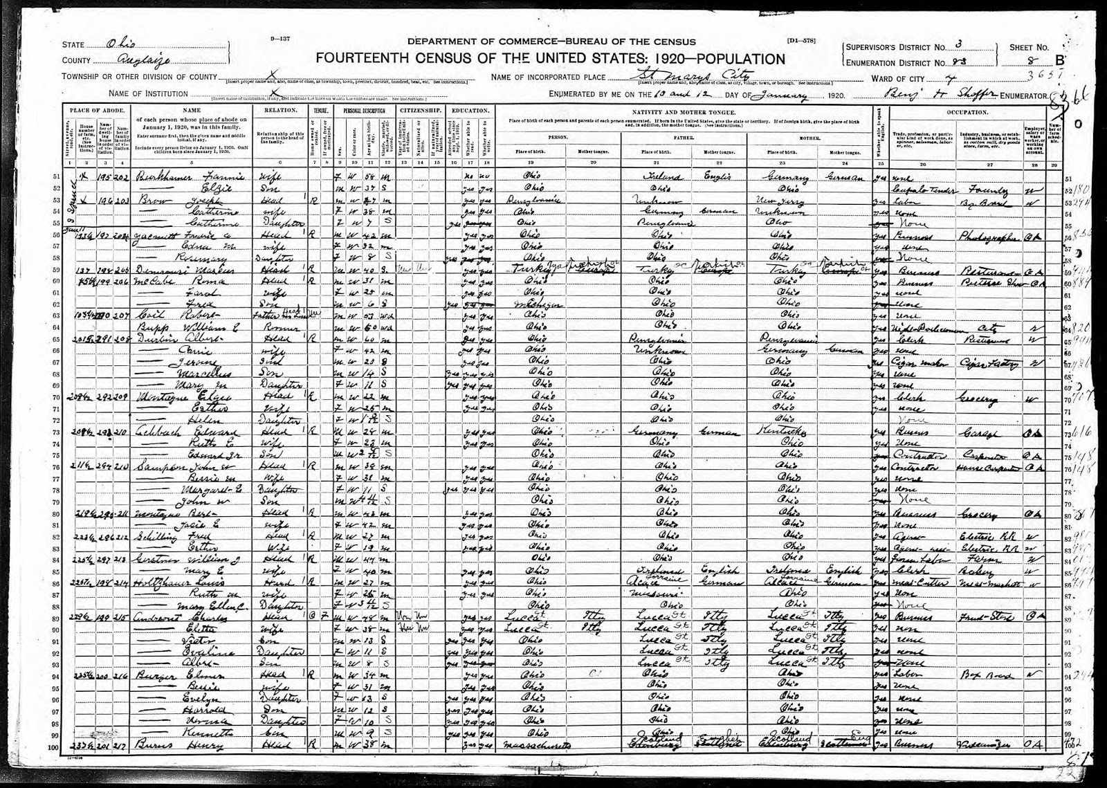 Durbin Family History Marcellus Albert Durbin