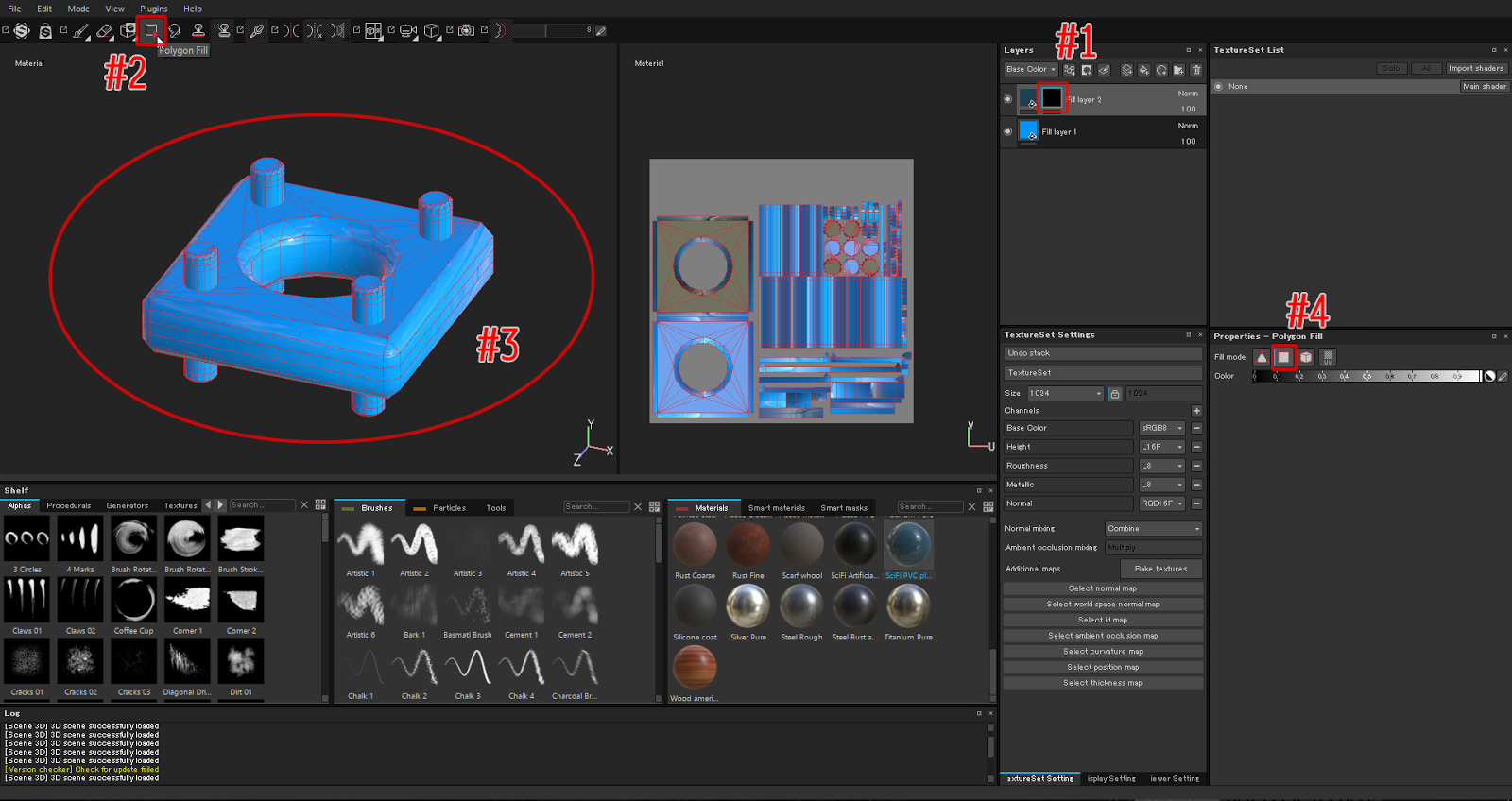 Polygon Fill ～ SubStance Painter 電脳ノート