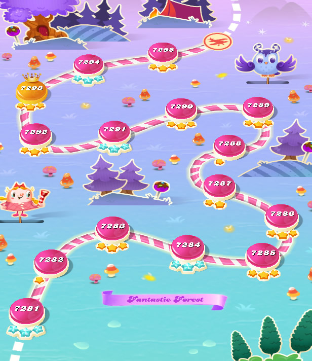 Candy Crush Saga level 7281-7295 Candy Crush Saga level 7281-7295
