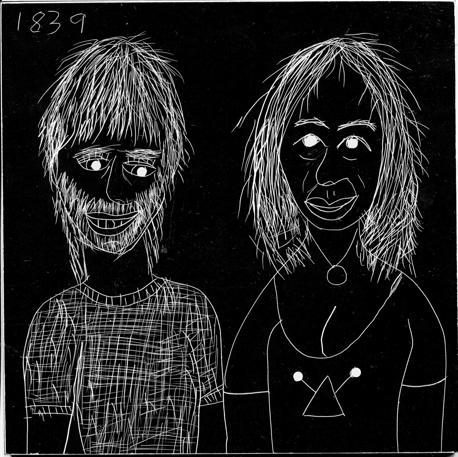 All This Is That Drawing Faces 1839 3 month anniversary (India Ink