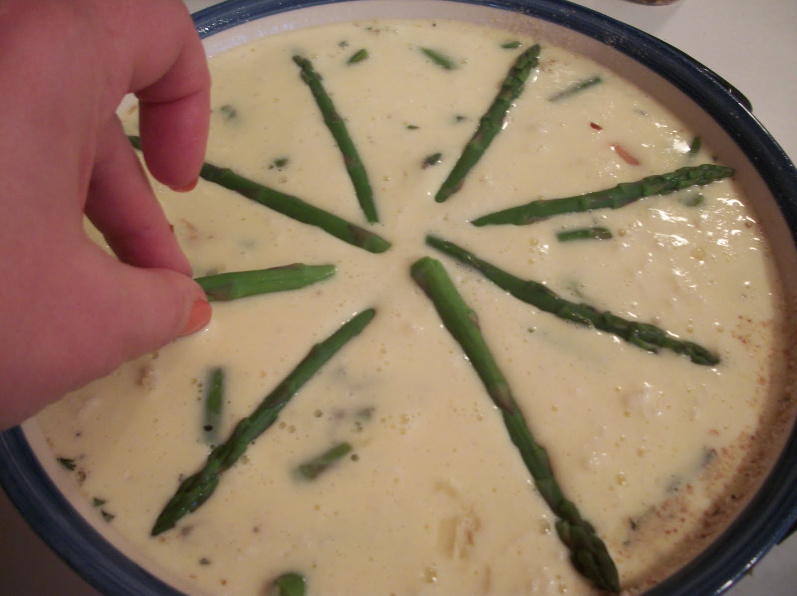 Cook with Sara Asparagus and Shrimp Quiche