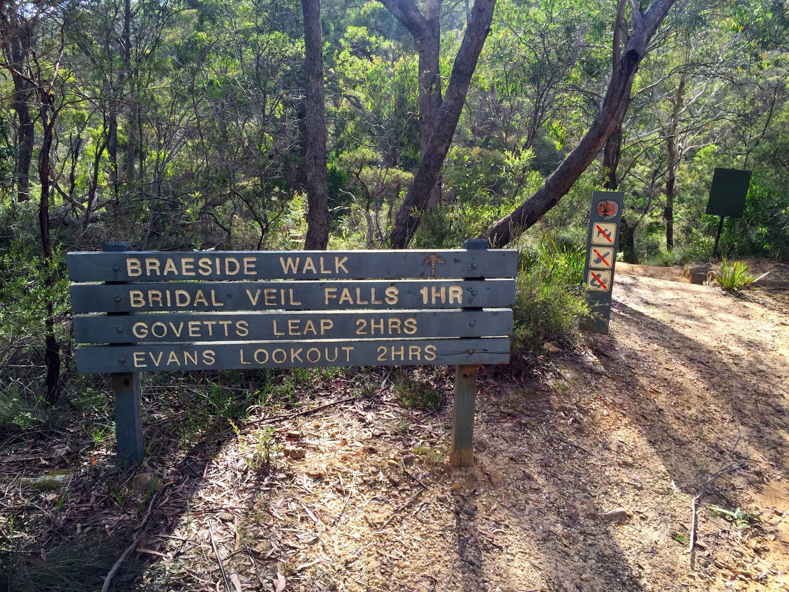 Walking The Parks Grand Canyon, Evans Lookout & Govetts Leap (via Braeside Track) Blue