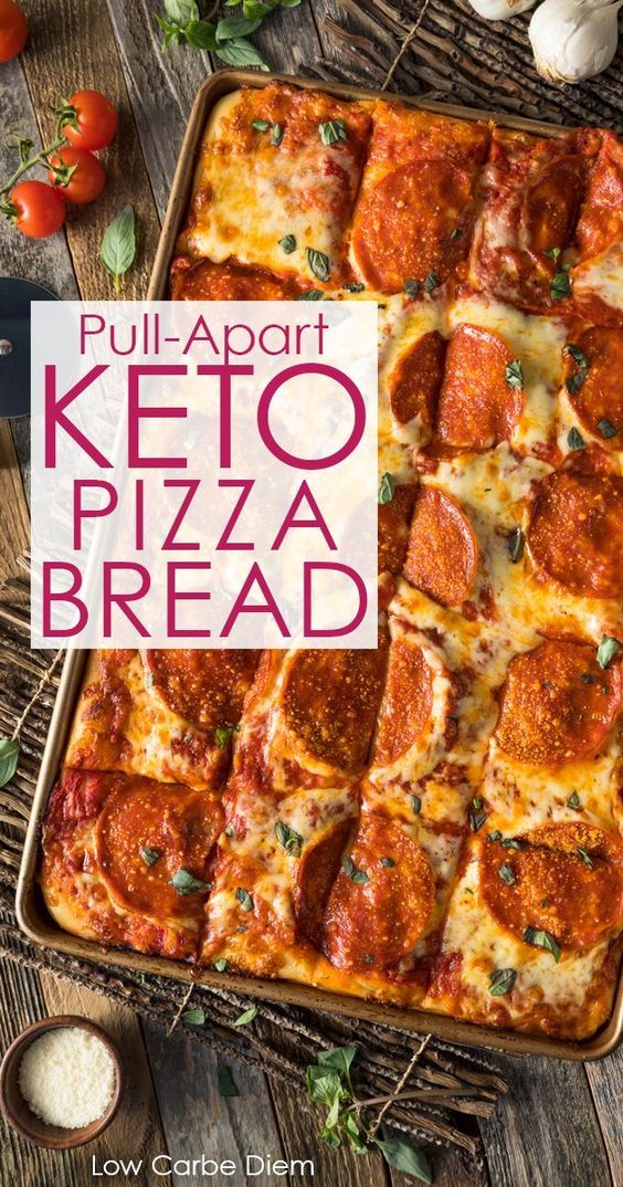 Keto Pizza Bread Food Recipes