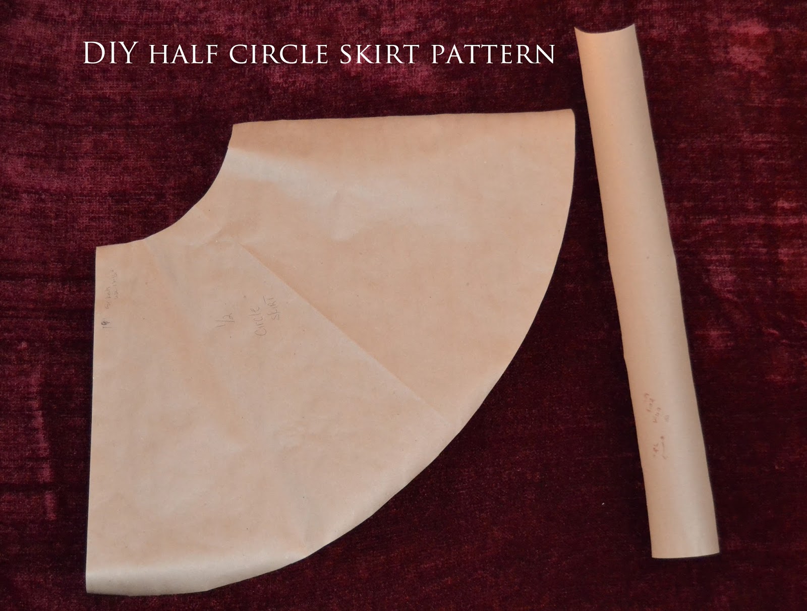The Crafty Novice How To Draft A 1 2 Circle Skirt Pattern how-to-draft-a-circle-skirt-sewing-hacks-sewing-tutorials-diy-sewing