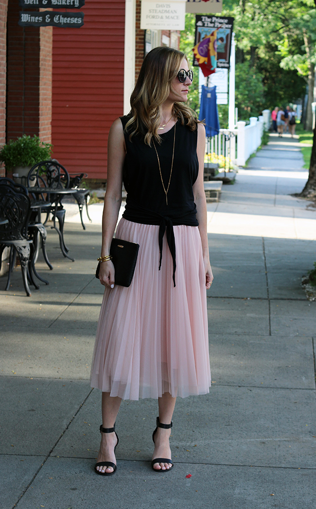 Open Side Tank and Pink Tulle | Threads for Thomas