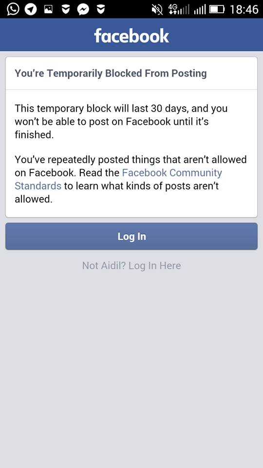Temporarily Blocked From Messenger For Going Too Fast Design Corral