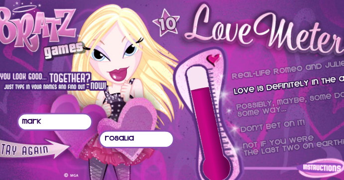 love meter bratz