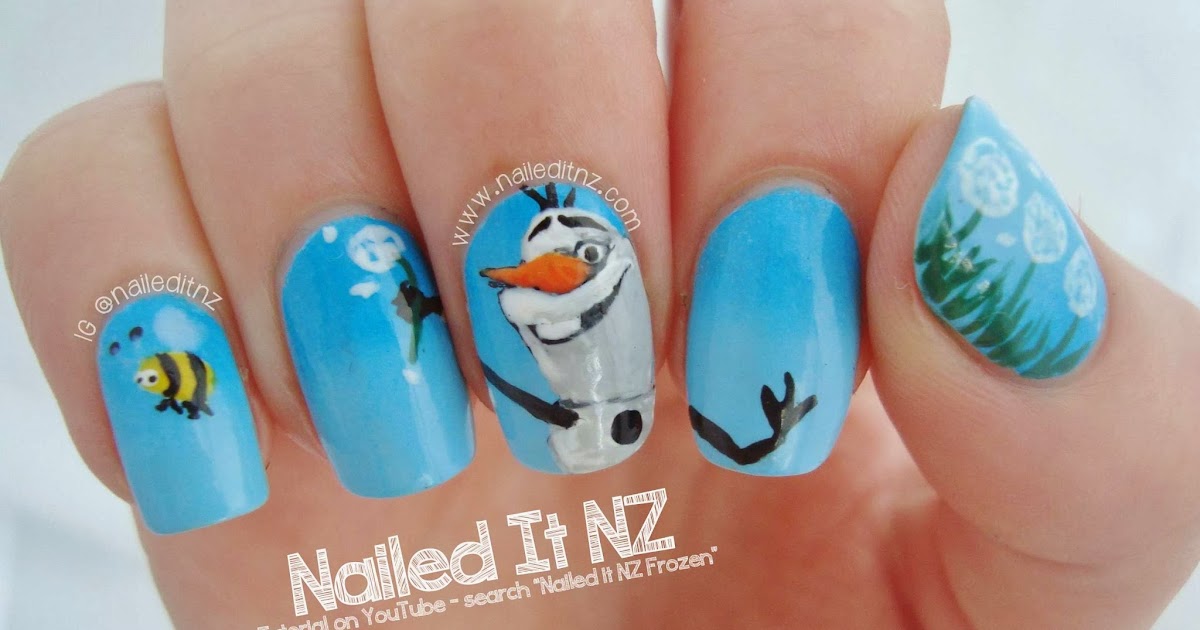 Disney Nail Art #5 - Frozen!