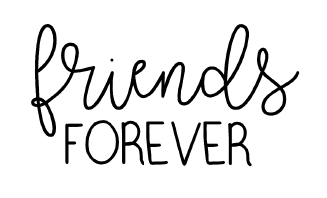 friends forever free card sentiment