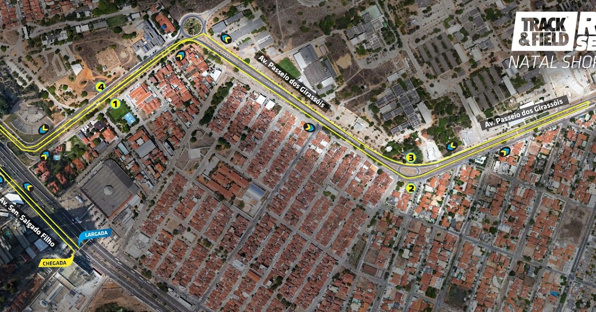 Natal Corridas Percursos da Corrida Track Field