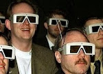 3-D glasses at a 1950s film