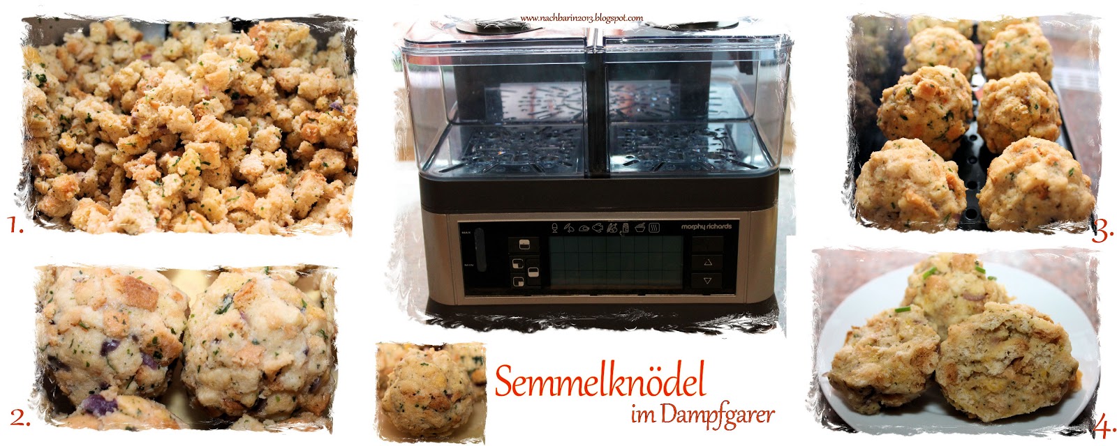 Die lästige Nachbarin: Rezept: Semmelknödel (Dampfgarer)