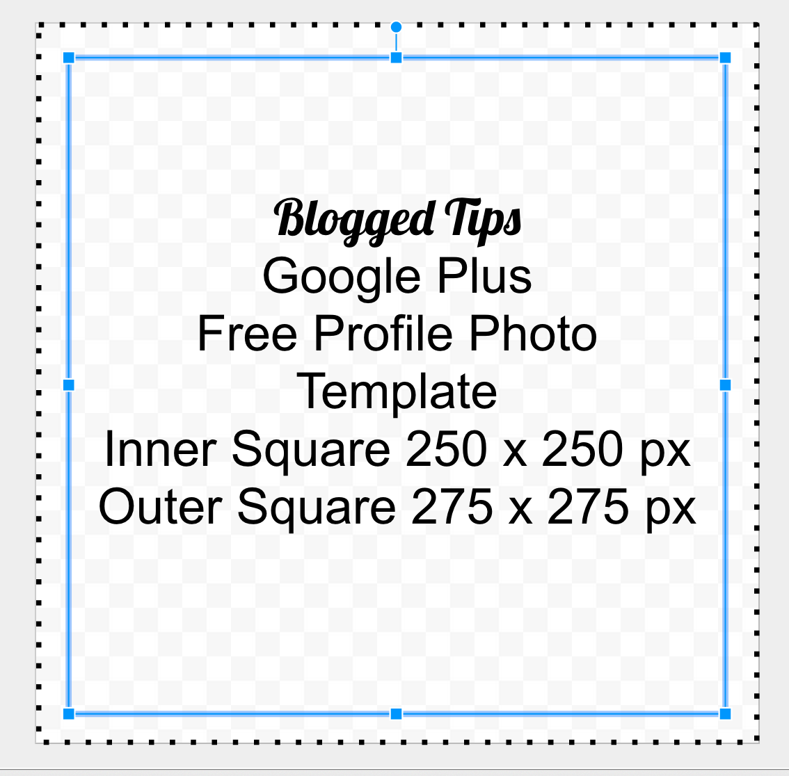 image Google Plus Free Profile Photo Template inner and outer