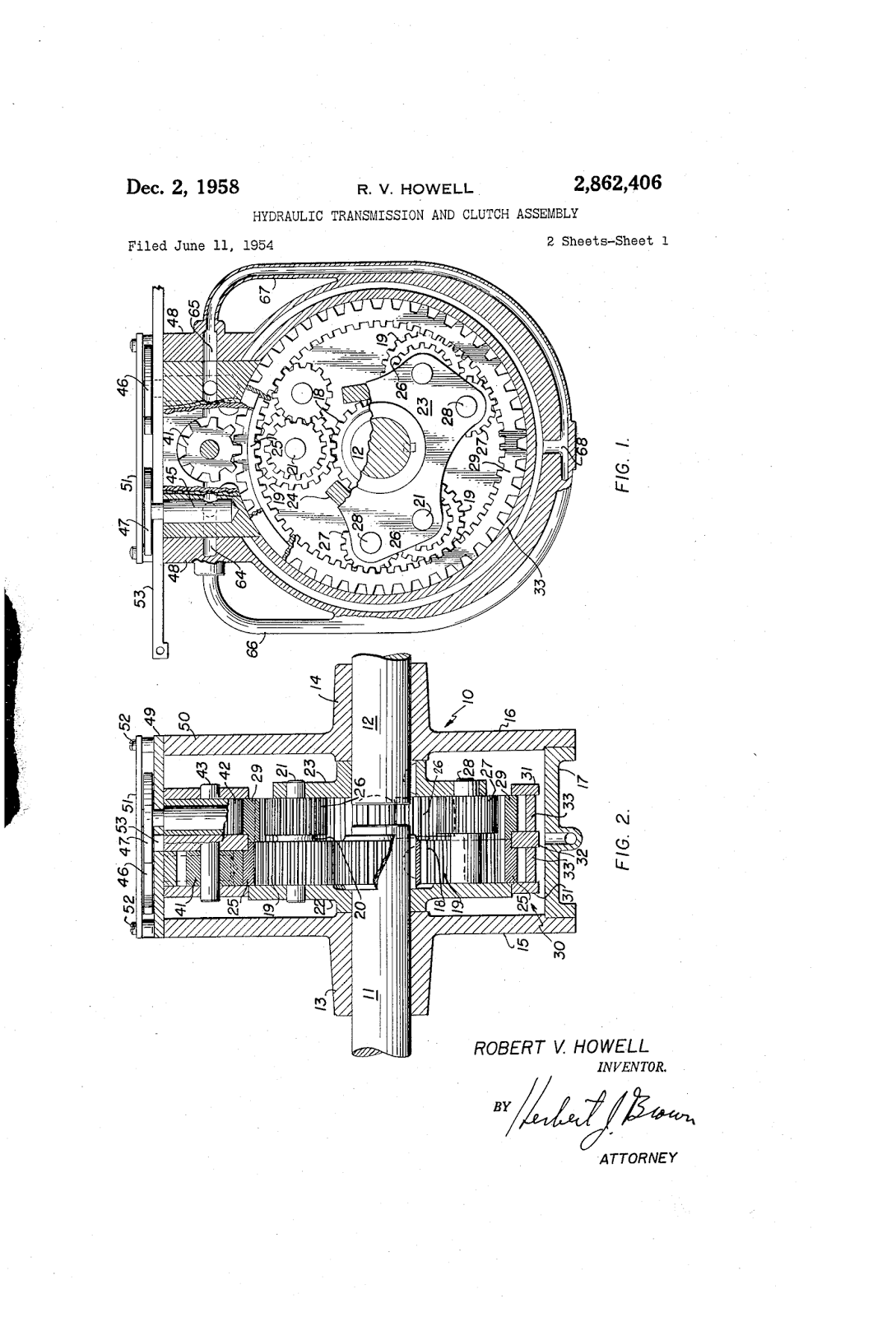 Hydraulic transmission and clutch assembly Auto Part