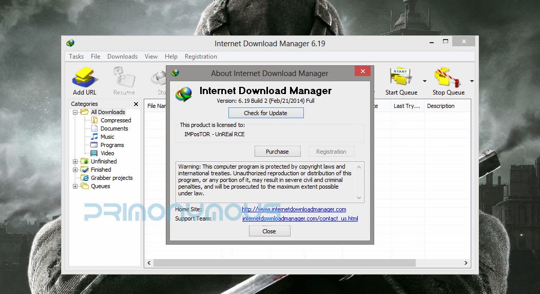 Serial number untuk internet download manager