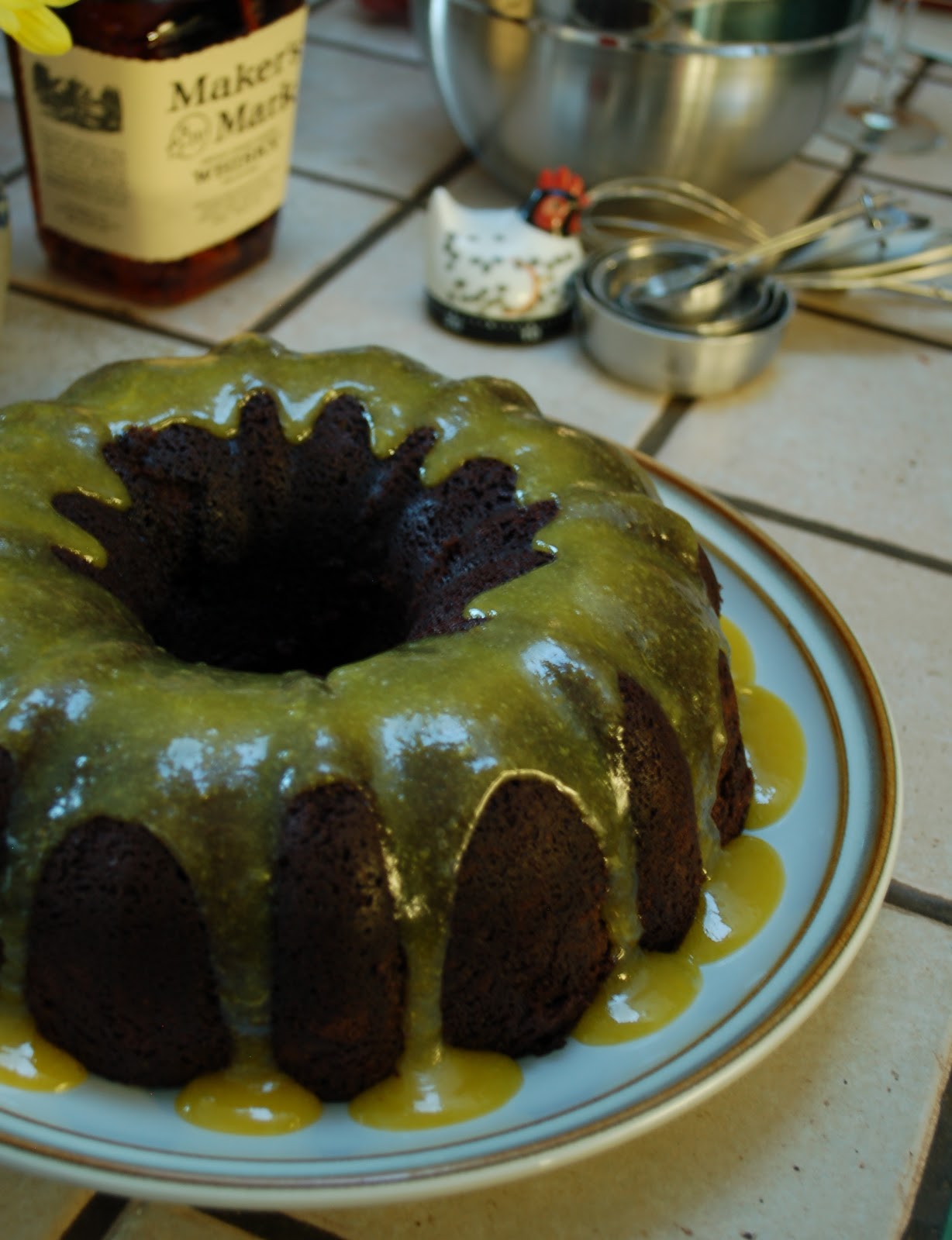 The Spice Garden BourbonChocolate Bundt Cake with Hard Sauce Glaze