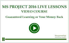Management Yogi Ms Project 16 Live Lessons Guaranteed Learning Or Your Money Back