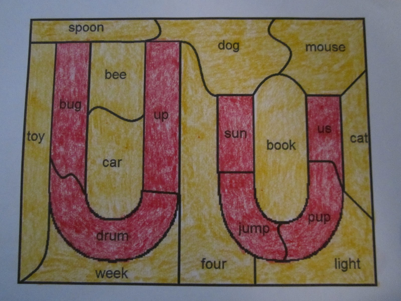 Color Vowel Chart Activities