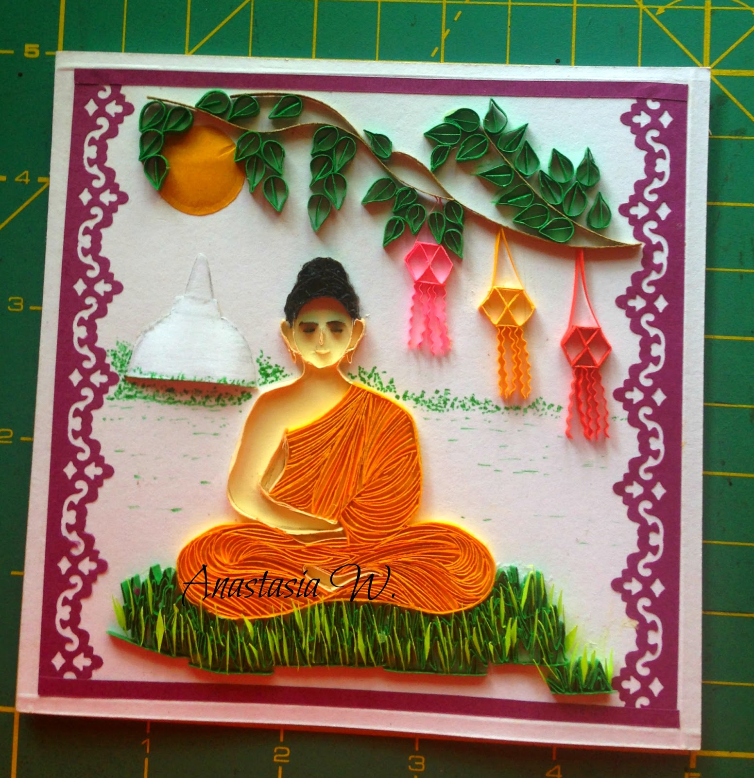 Anastasia (Annie) Wahalatantiri Wesak Greeting Card......