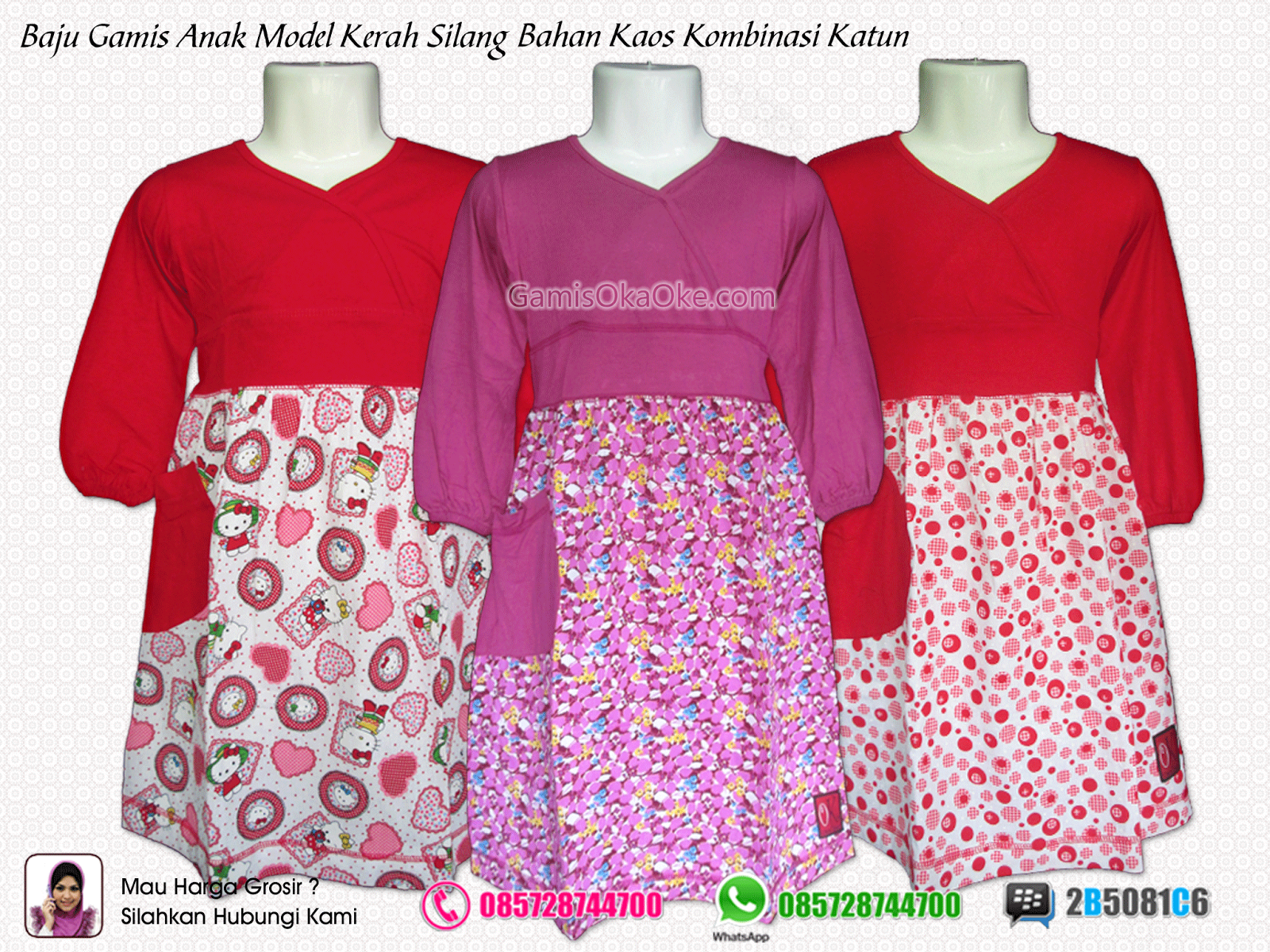 Grosir Baju Gamis Anak Remaja Perempuan Terbaru Bahan Kaos 