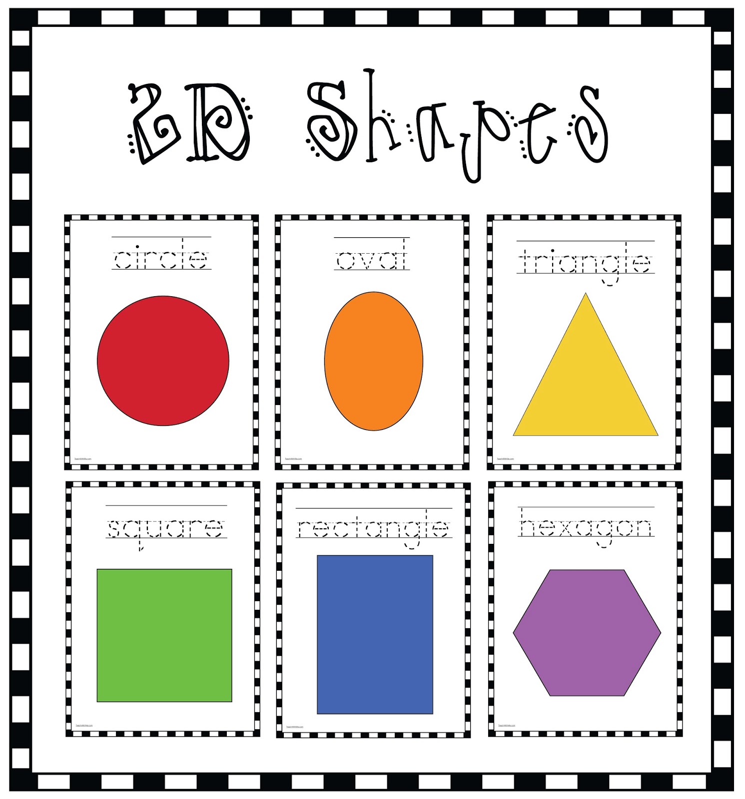 Classroom Freebies: 2D Shapes Poster Packet