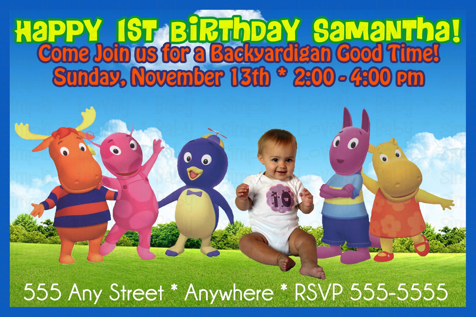 The Design Studio: Backyardigans Invitations