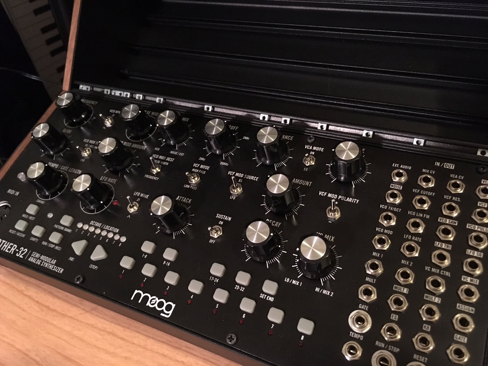 MATRIXSYNTH: Moog Mother 32 Synthesizer with Two Tier Rack and Moog ...