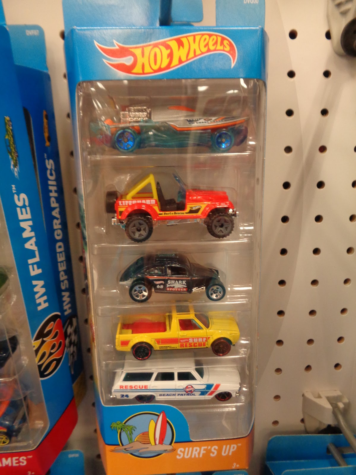 hot wheels surf's up 5 pack