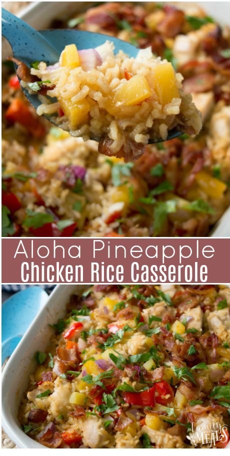 Aloha Pineapple Chicken Rice Casserole