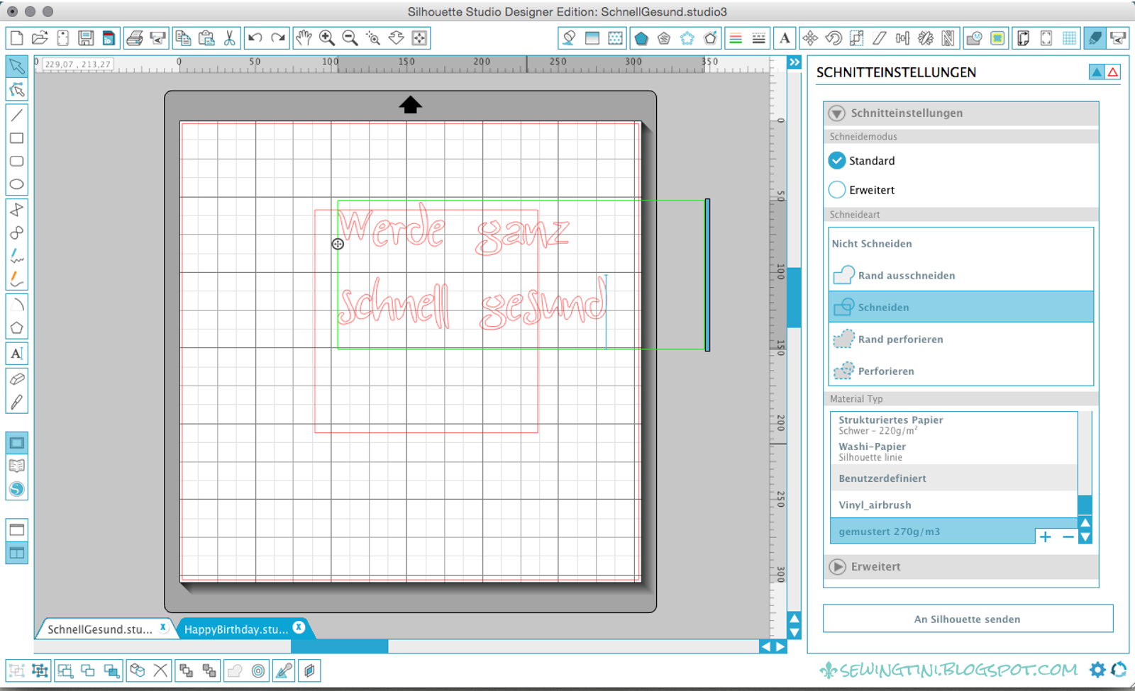 Tinis Plotter-Tutorials - Folge 8 - Schriften "in Form bringen"