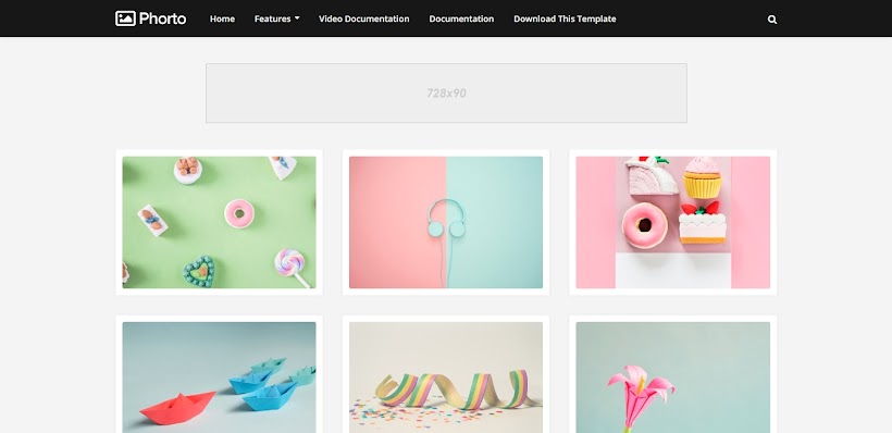 Phorto Free Blogger Template