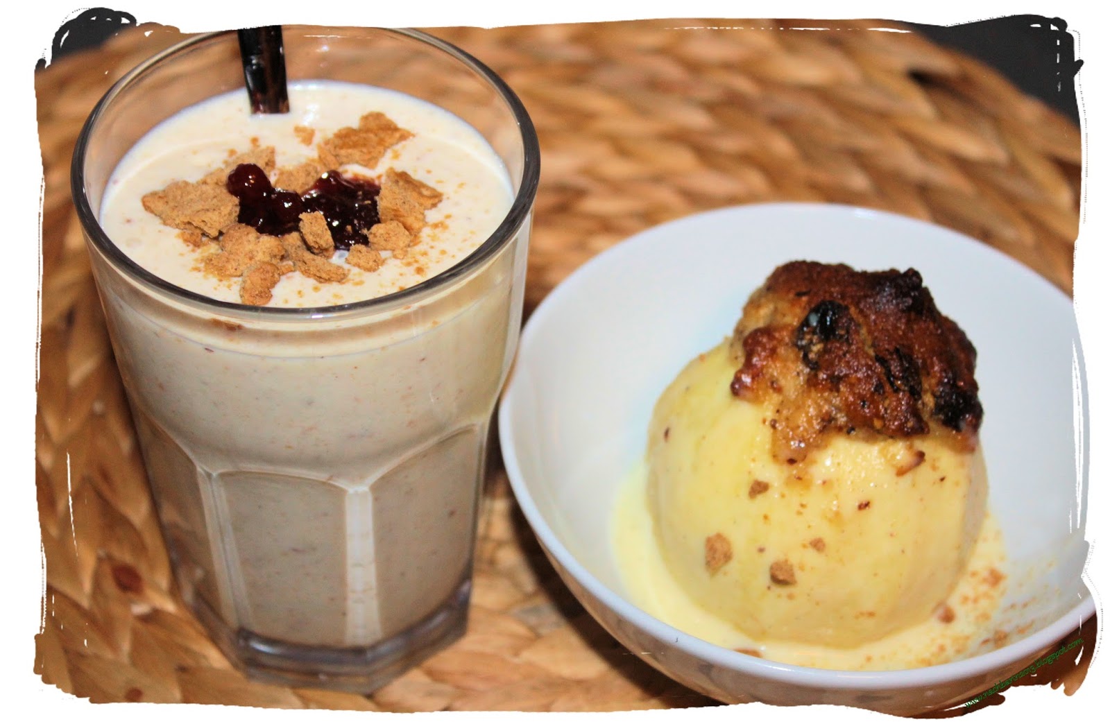 Die lästige Nachbarin: Rezept: warmer Bratapfel & Smoothie Die lästige Nachbarin: Rezept: warmer Bratapfel & Smoothie