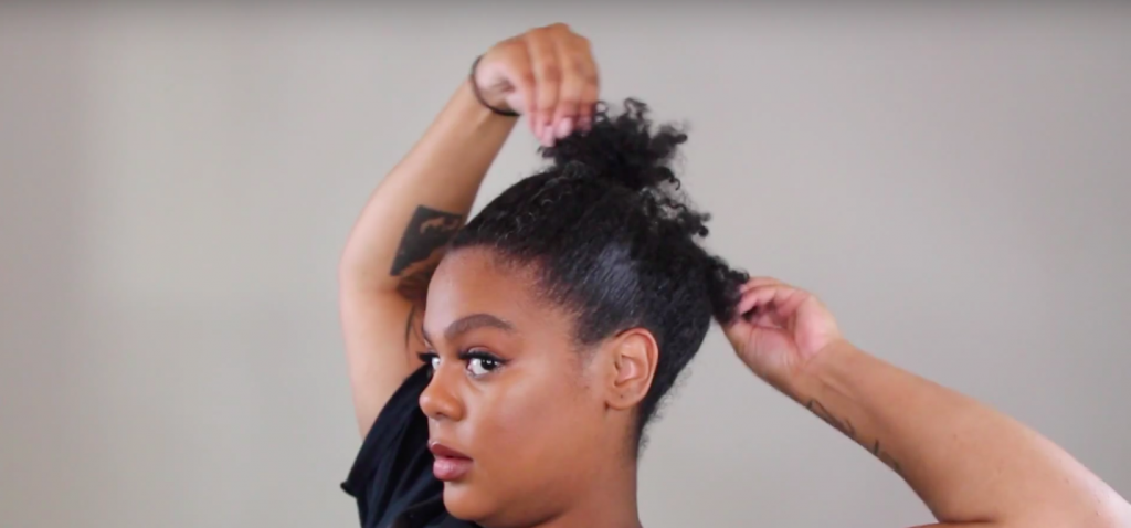 Natural Hair Styles The High Bun Hack For Short Hair Curlynikki