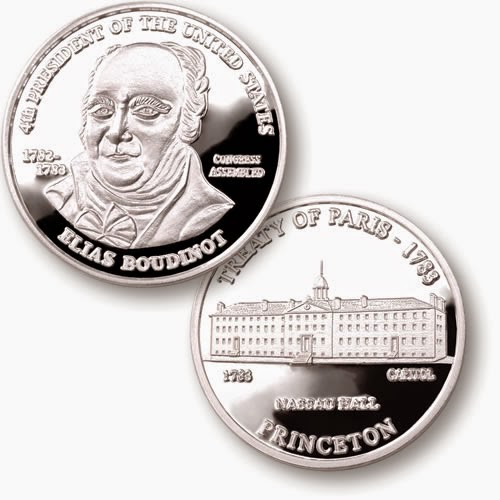 President Elias Boudinot and Nassau Hall Silver Medallion - http://www.unitedstatescapitals.org/